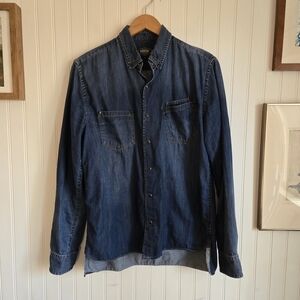 Barbour International Workwear Indigo Modern Denim Button-Up Shirt